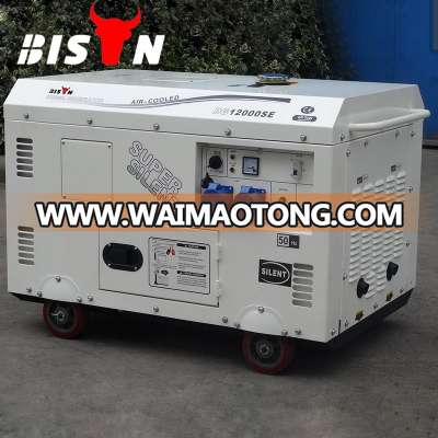 Bison (China) Factory Cooper Wire Long Run Time Low Price Home Silent Power 10kVA Diesel Generators