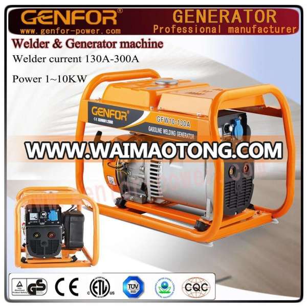 Open Type New Design Electric Single Phase 200A Gasoline Welder Generator for Sale