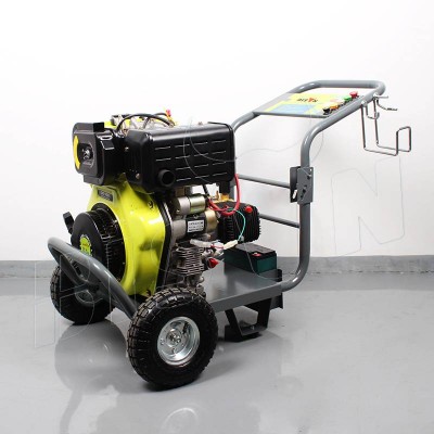 HOT SALE BISON Machinery 15LPM 180Bar Cold Water Pressure Washer Diesel