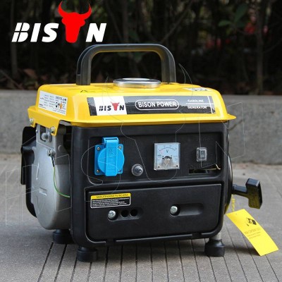 BISON(China) Factory Price 650w Air-cooled 1E45F Engine Mini Mobile Power Portable Gasoline 0.5kva Generator for Home Use