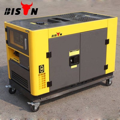 BISON(CHINA) Factory Price 10kva 10kw Copper Wire Portable Super Silent Diesel Generator Price for Malaysia